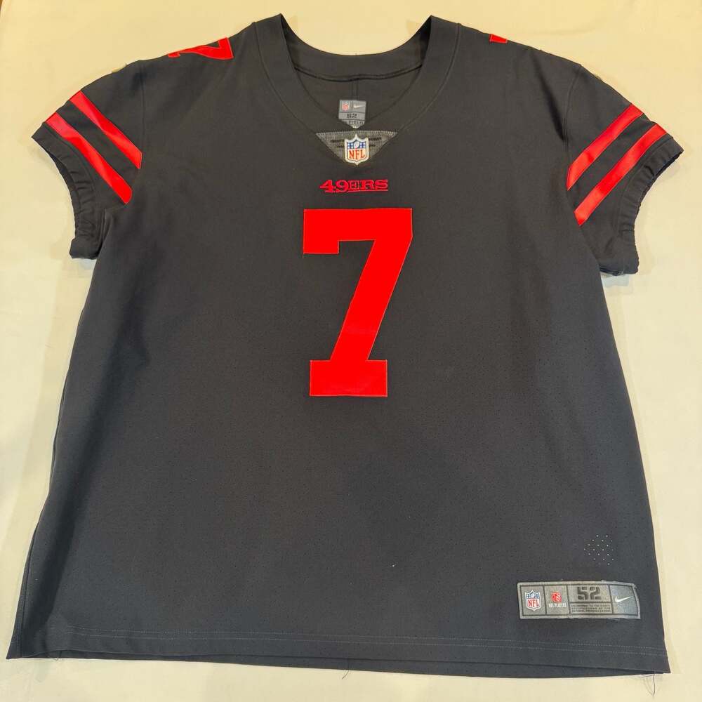 2015 San Francisco 49ers Colin Kaepernick #7 Game Issued Black Jersey Color Rush